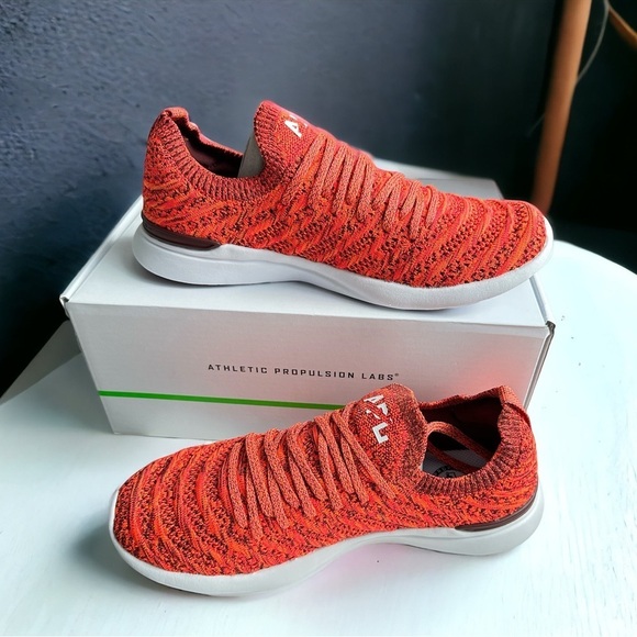 APL Techloom Wave Women’s Sneakers Running Shoes Burgundy/Magenta/Melange/Black - Picture 4 of 4